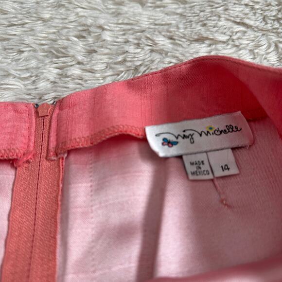 My Michelle Sz 14 Pink Cotton Mini Skirt - Picture 2 of 4